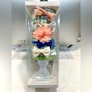 Elly & Emmy head band stand with 5 head bands.